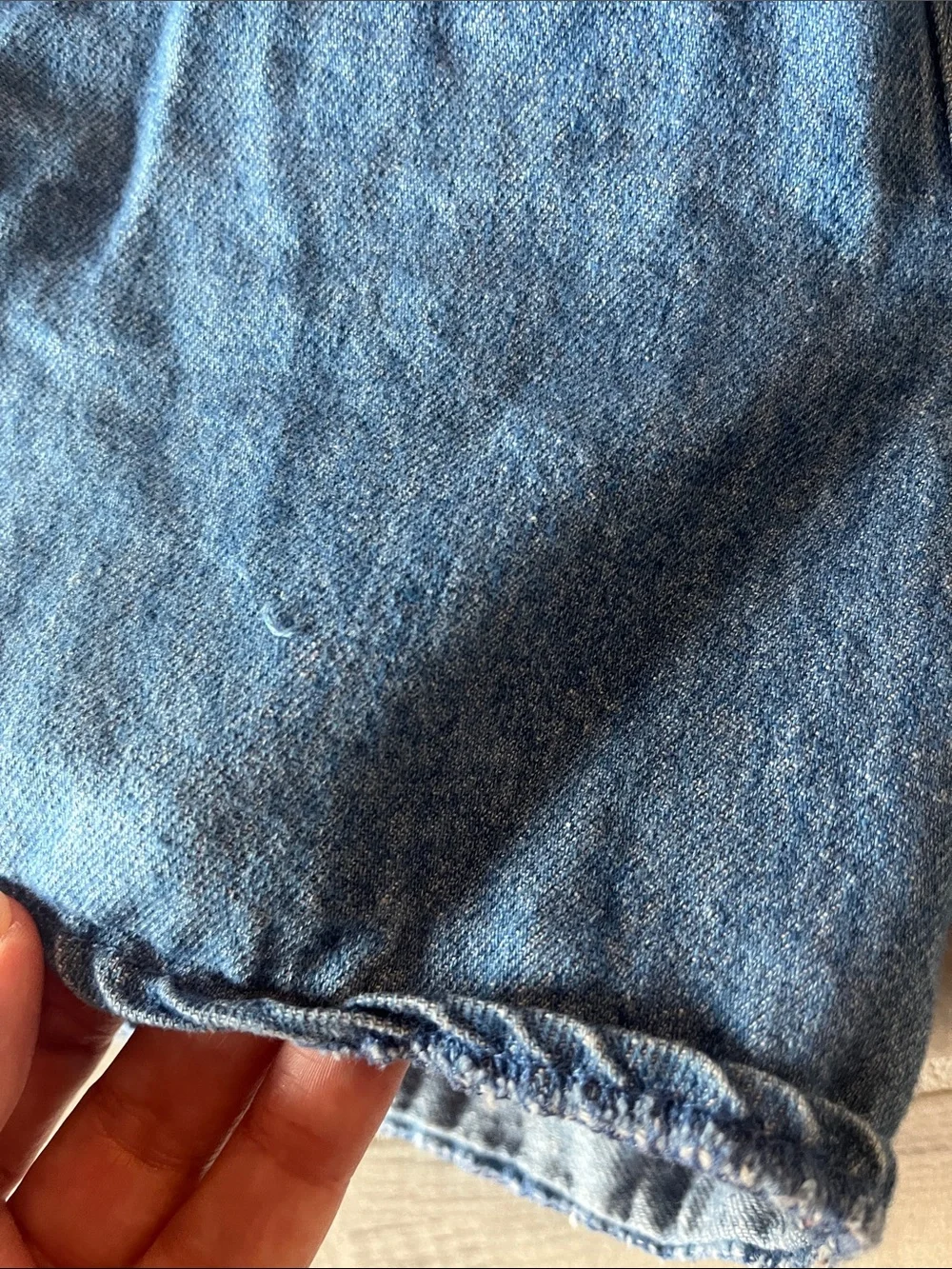 Old Navy Blue Denim Elastic-Waist Jean Shorts